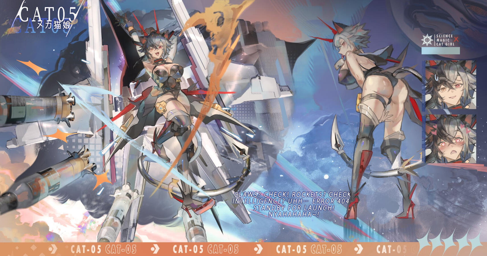 MECHA | Cat05's character splash art